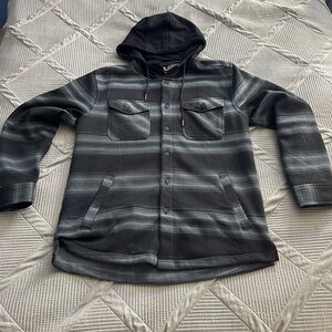 Quiksilver Charcoal and Black Hoodie